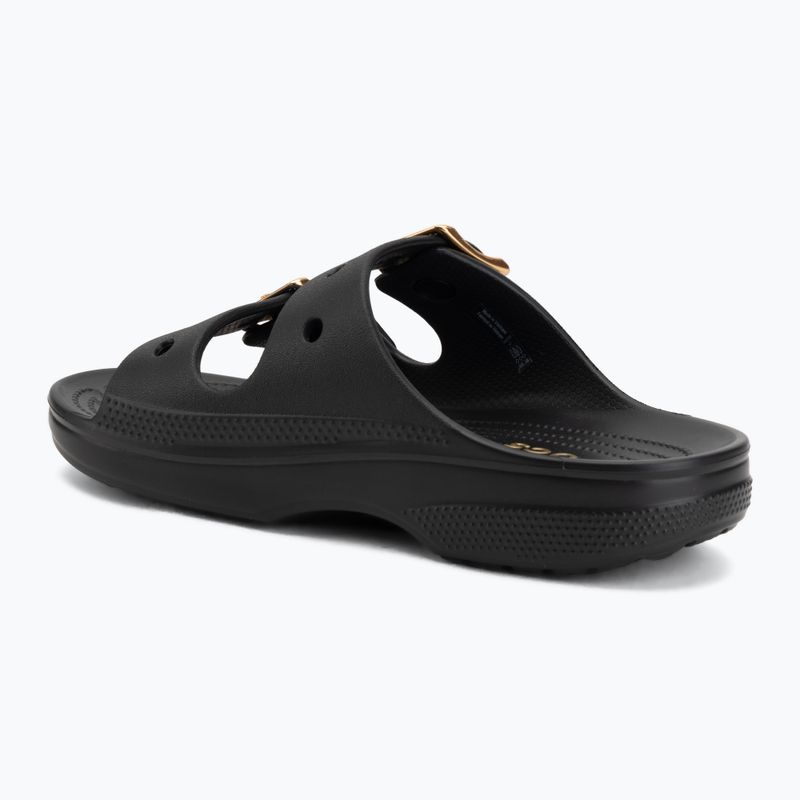 Шльопанці жіночі Crocs Saturday Metallic Buckle black 3
