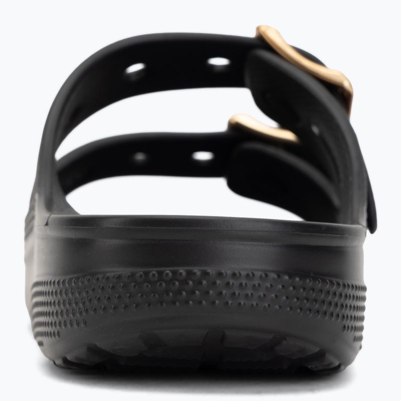Шльопанці жіночі Crocs Saturday Metallic Buckle black 6