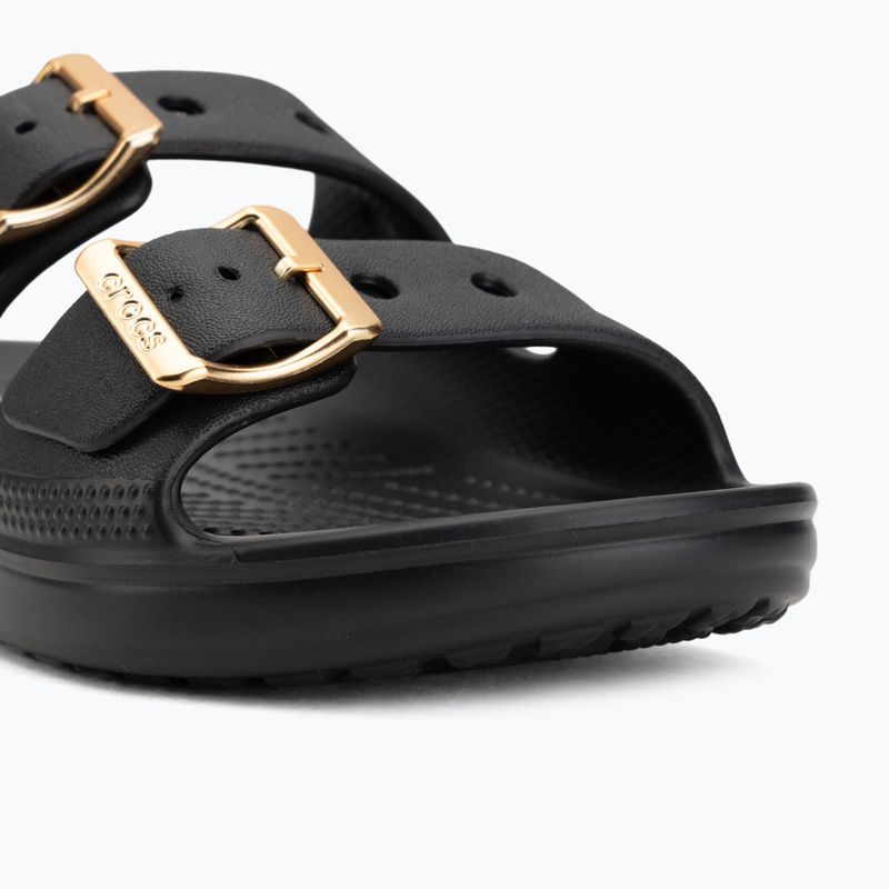 Шльопанці жіночі Crocs Saturday Metallic Buckle black 7