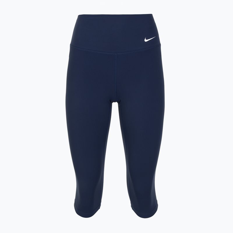 Легінси жіночі Nike One High Waisted Capri  midnight navy/white 8