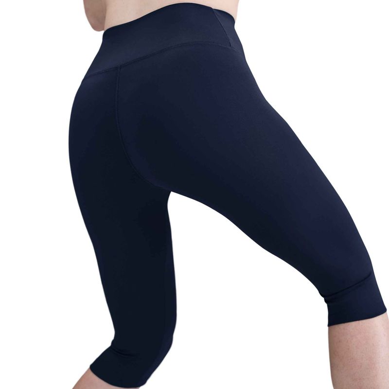 Легінси жіночі Nike One High Waisted Capri  midnight navy/white 5