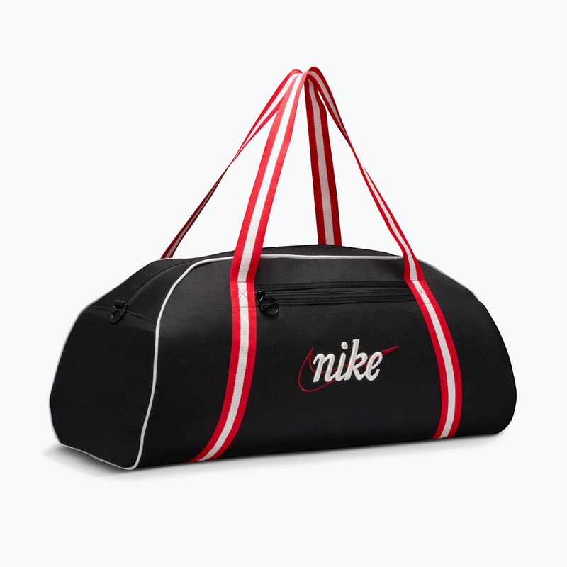 Сумка для тренувань жіноча Nike Gym Club Retro 24 л black/university red/sail 2
