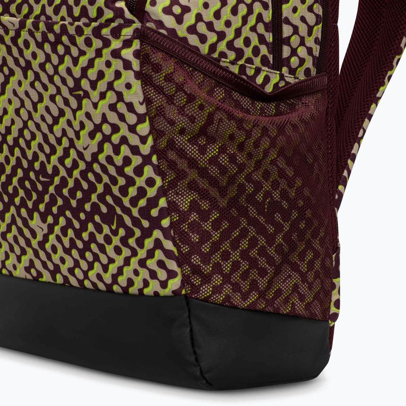 Рюкзак для тренувань Nike Brasilia 9.5 24 л burgundy crush/black/volt 7