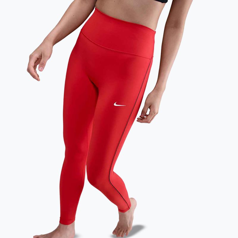 Жіночі лосини Nike One High-Waisted light crimson/black