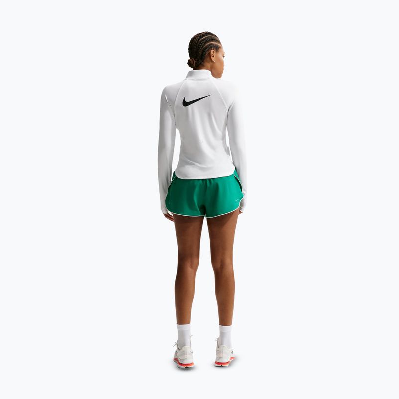 Жіноча бігова лонгслівка Nike Tempo Swoosh Run Dri-Fit 1/4-Zip white/black 3
