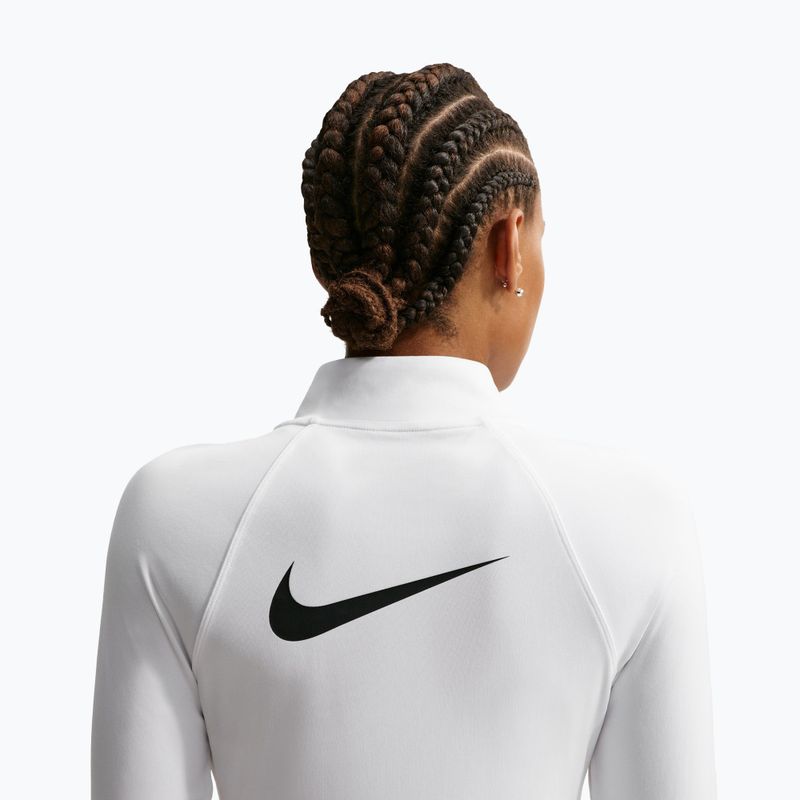 Жіноча бігова кофта Nike Tempo Swoosh Run Dri-Fit 1/4-Zip white/black 4