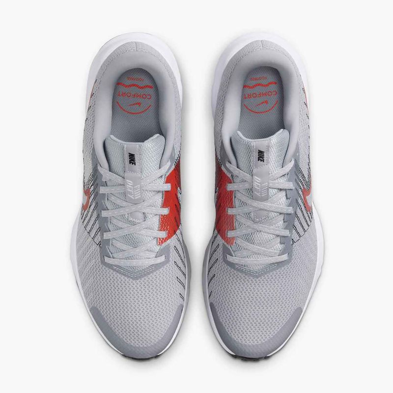 Кросівки для бігу чоловічі Nike Run Defy wolf grey / bright crimson / black / white 7