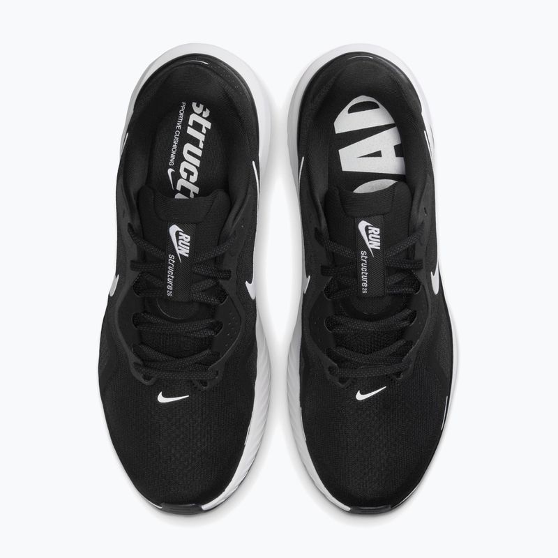 Чоловічі бігові кросівки Nike Structure 26 Wide black/wolf grey/metallic silver/white 4