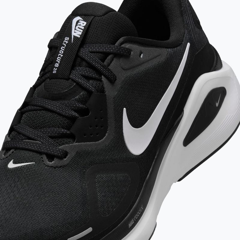 Чоловічі бігові кросівки Nike Structure 26 Wide black/wolf grey/metallic silver/white 5