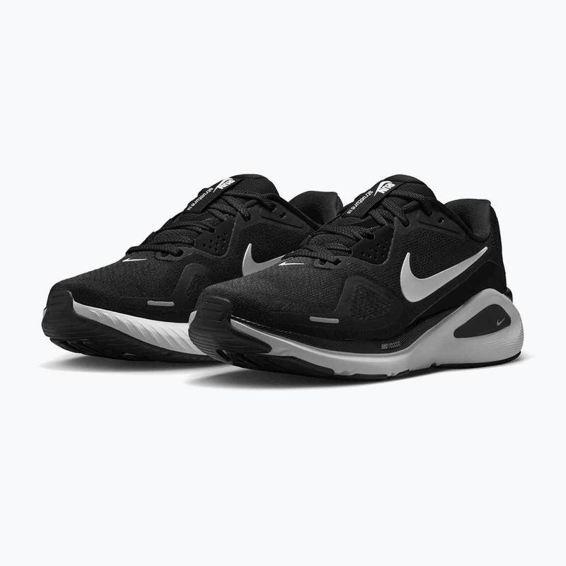 Кросівки для бігу жіночі Nike Structure 26 black/cool grey/metallic silver/white 10