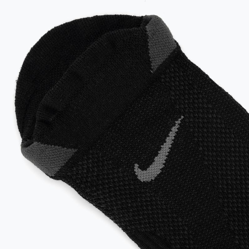 Шкарпетки Nike Running Lightweight No-Show black/dark smoke grey/smoke grey 3