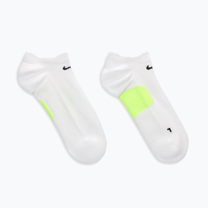 Шкарпетки Nike Running Midweight No-Show white/volt/black 3