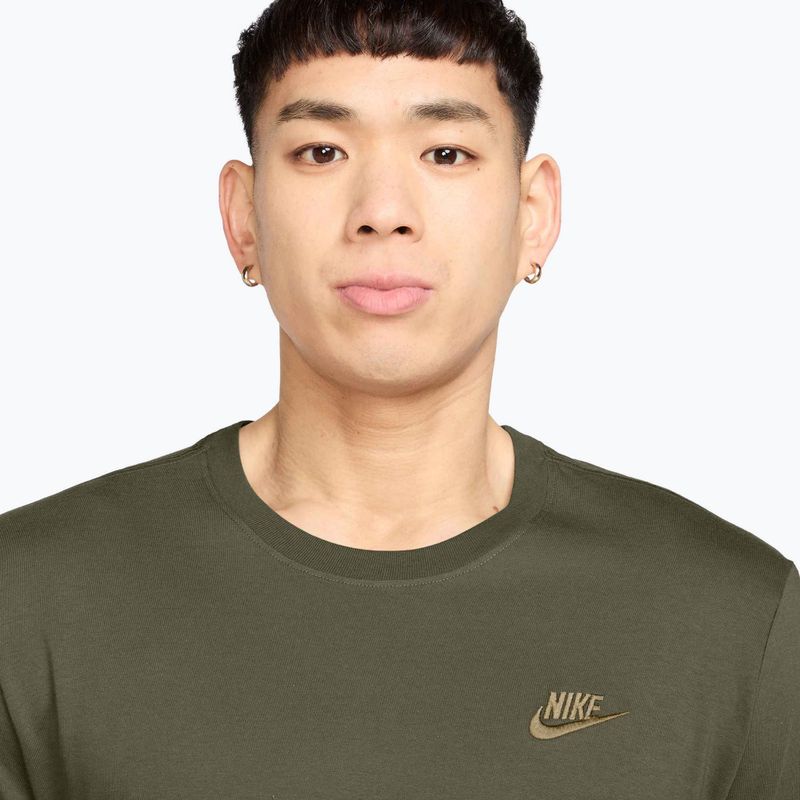 Чоловіча футболка Nike Sportswear Club medium olive/parachute beige 3