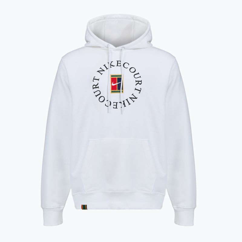 Кофта тенісна чоловіча Nike Court Dri-Fit Heritage French Terry Hoodie white/black 7