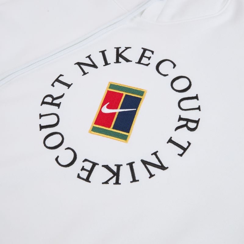 Кофта тенісна чоловіча Nike Court Dri-Fit Heritage French Terry Hoodie white/black 9