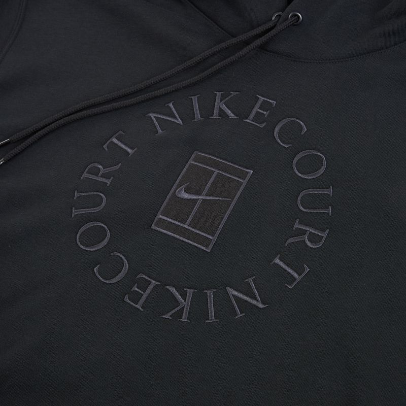 Кофта тенісна чоловіча Nike Court Dri-Fit Heritage French Terry Hoodie black/anthracite 8