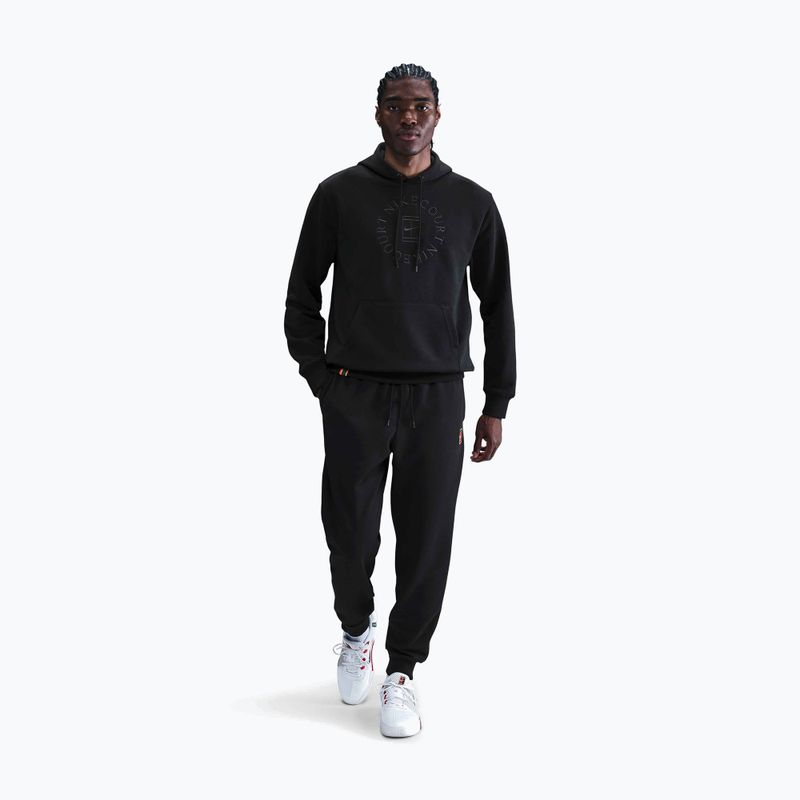 Кофта тенісна чоловіча Nike Court Dri-Fit Heritage French Terry Hoodie black/anthracite 2