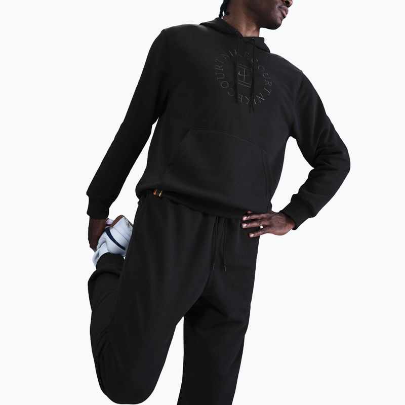 Кофта тенісна чоловіча Nike Court Dri-Fit Heritage French Terry Hoodie black/anthracite 4