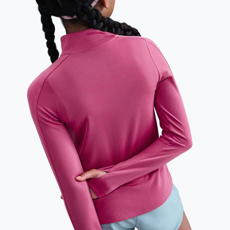 Лонгслів для тренувань дитячий Nike Dri-Fit 1/4 Zip sweet beet/white 5