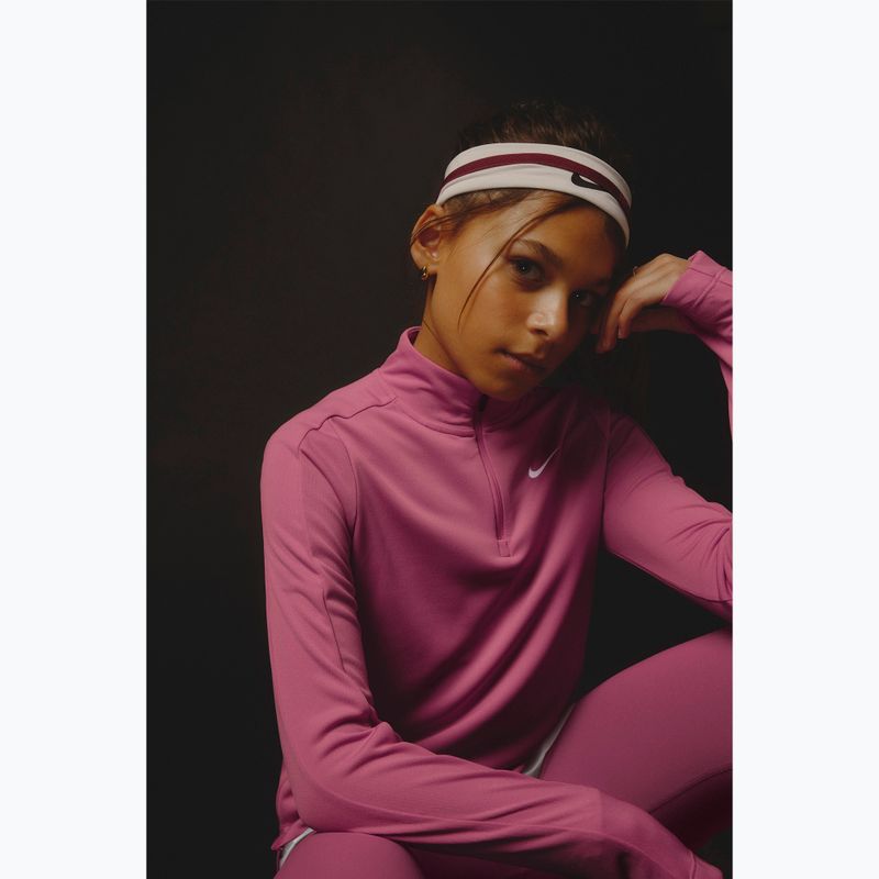 Лонгслів для тренувань дитячий Nike Dri-Fit 1/4 Zip sweet beet/white 7