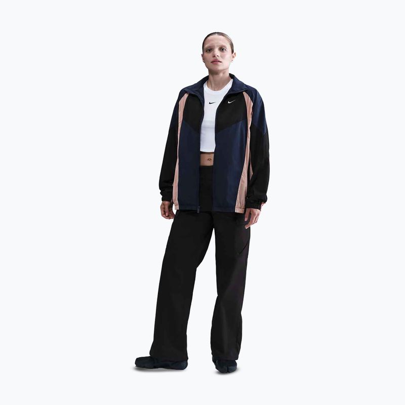 Куртка жіноча Nike Sportswear Oversized midnight navy/black/particle pink/sail 2