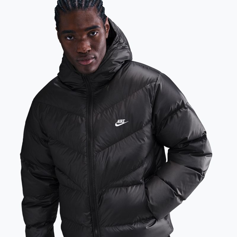 Пуховик чоловічий Nike Windrunner black/black/white 4