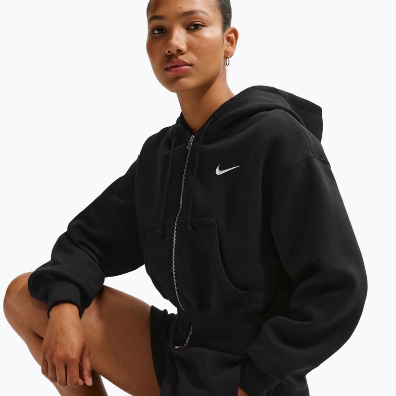 Кофта жіноча  Nike Sportswear Phoenix Fleece Loose Full-Zip black/sail 4