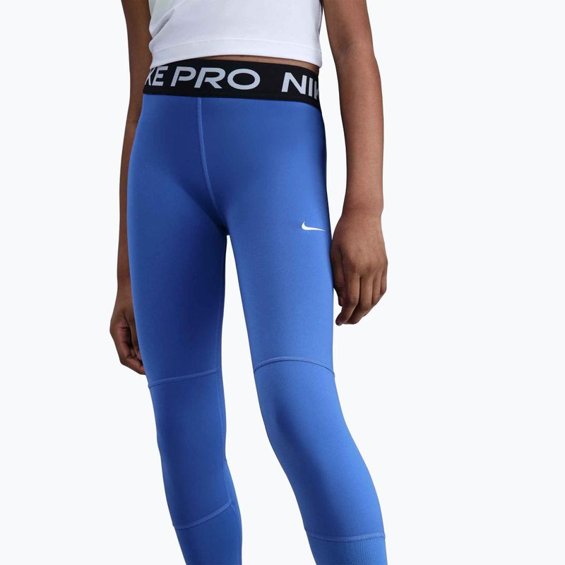 Легінси дитячі Nike Pro Dri-FIT comet blue/black/white 4