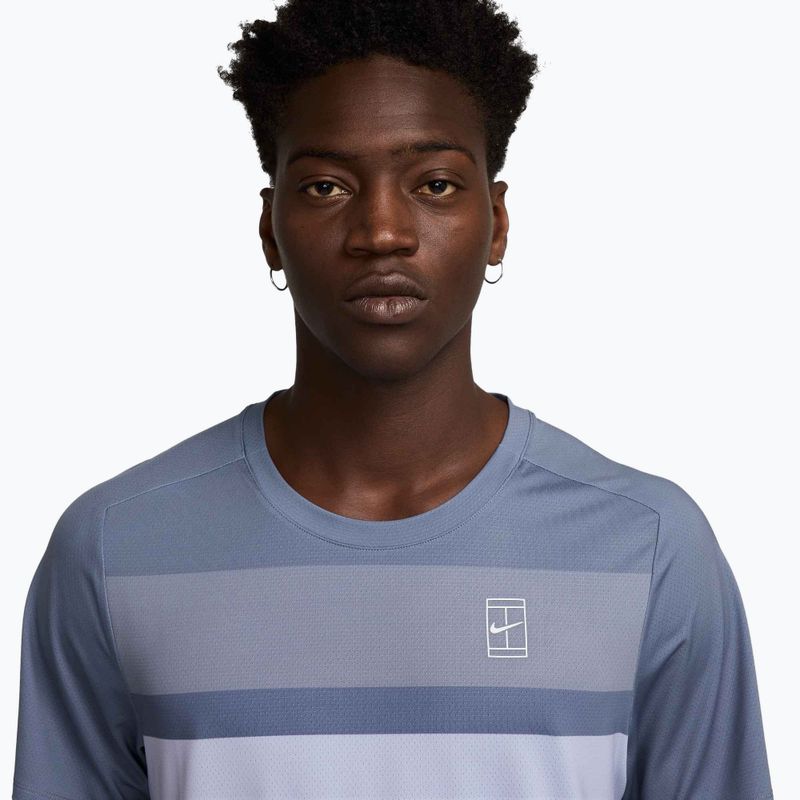 Футболка тенісна чоловіча Nike Court Dri-Fit Advantage world indigo / white 3