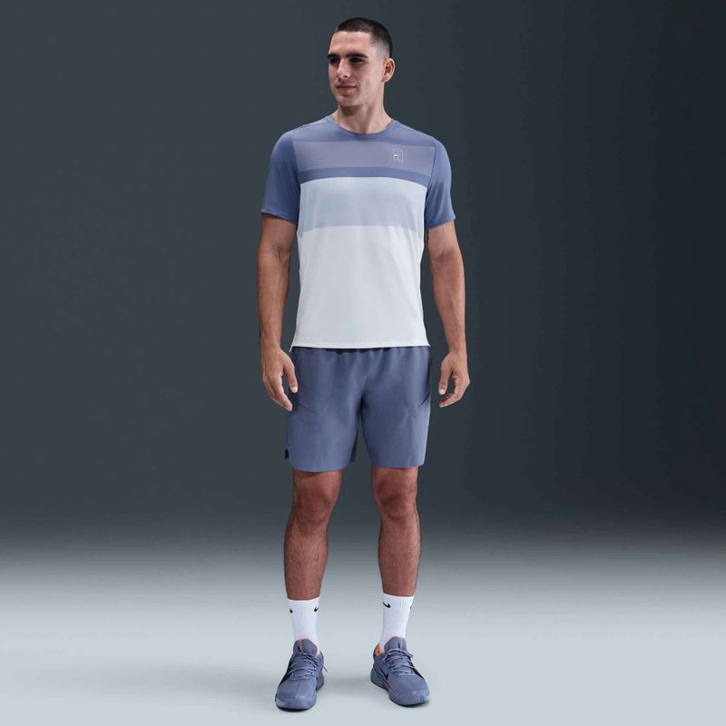 Футболка тенісна чоловіча Nike Court Dri-Fit Advantage world indigo / white 5
