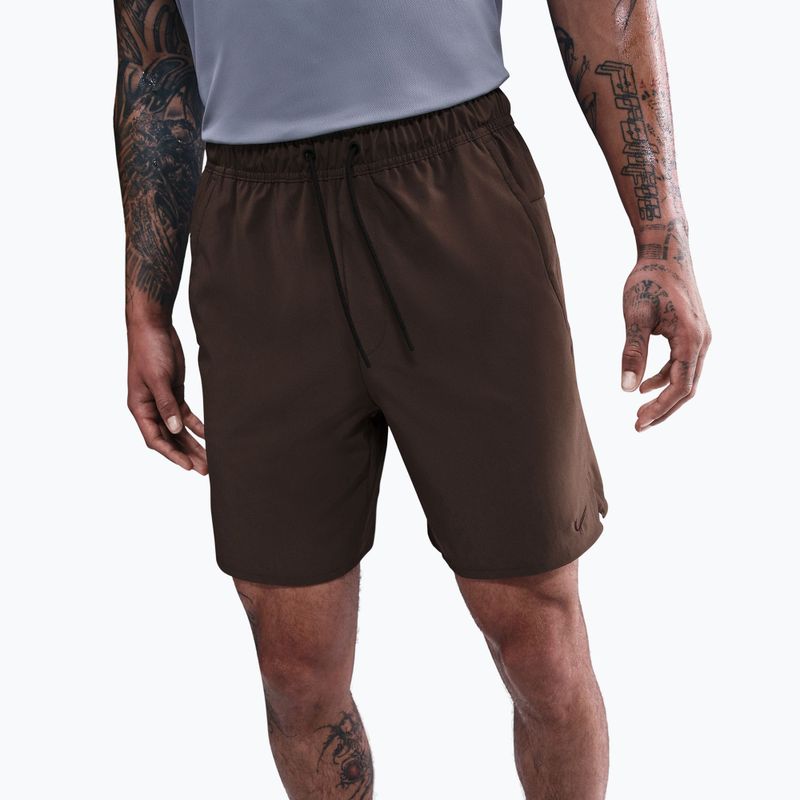 Шорти для тренувань чоловічі Nike Unlimited baroque brown/black/baroque brown