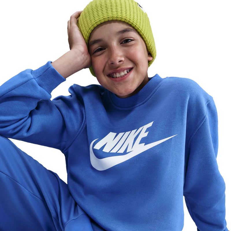 Кофта дитяча Nike Sportswear Club Fleece comet blue/white 6