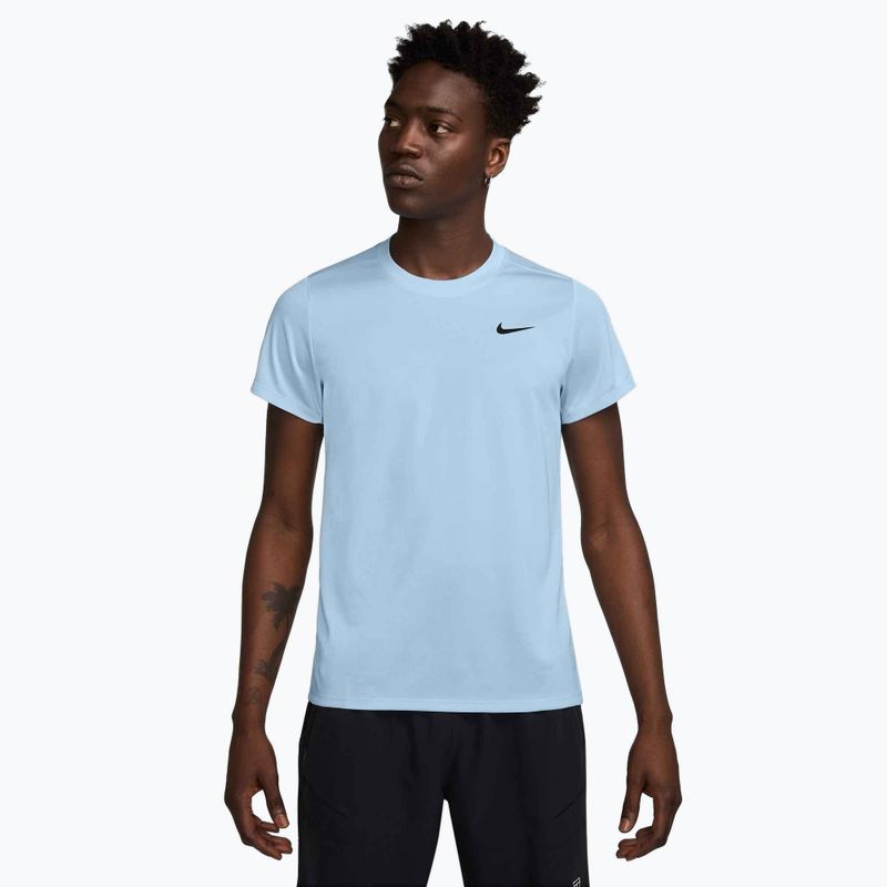 Футболка тенісна чоловіча Nike Court Dri-Fit Victory celestine blue / black
