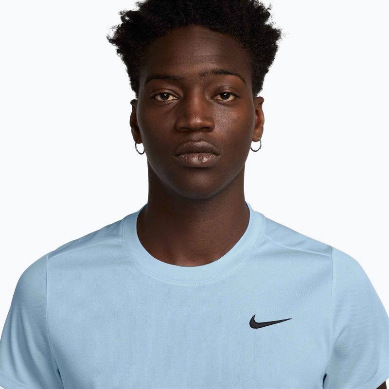 Футболка тенісна чоловіча Nike Court Dri-Fit Victory celestine blue / black 3