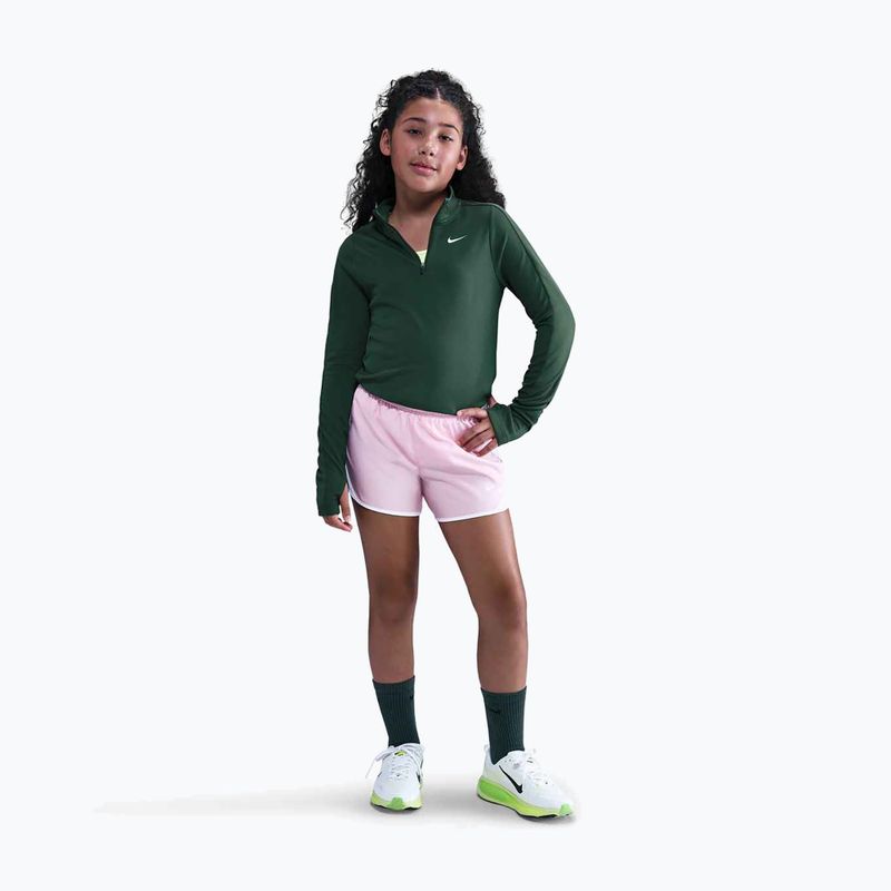 Лонгслів для тренувань дитячий Nike Dri-Fit 1/4 Zip fir/white 2