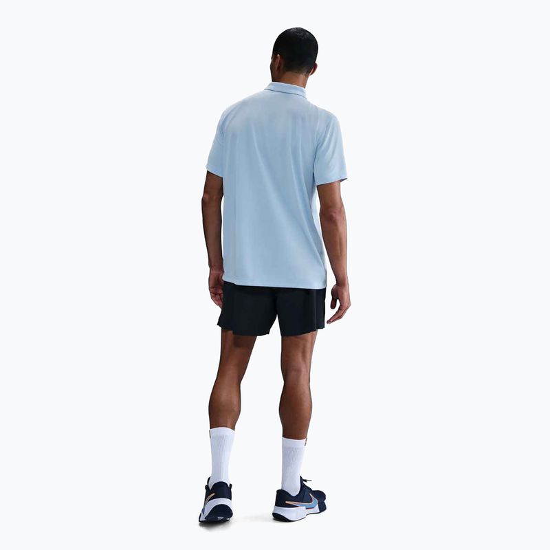 Футболка тенісна чоловіча Nike Court Dri-Fit Polo Solid celestine blue / black 3