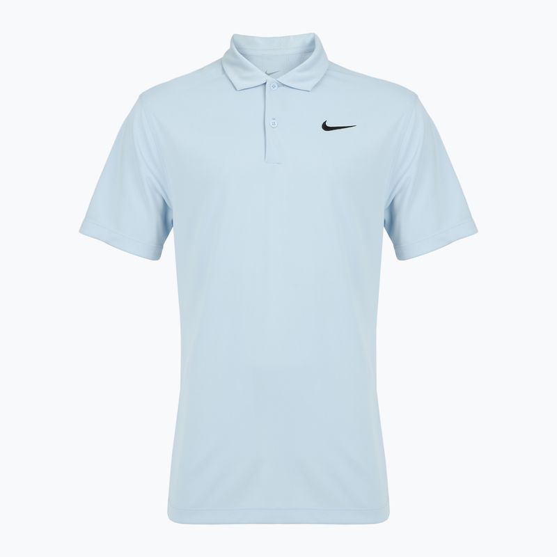 Футболка тенісна чоловіча Nike Court Dri-Fit Polo Solid celestine blue / black 7