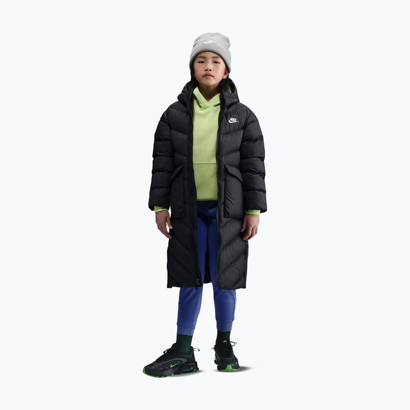 Пальто утеплене дитяче Nike Sportswear All Day Play black/white 4