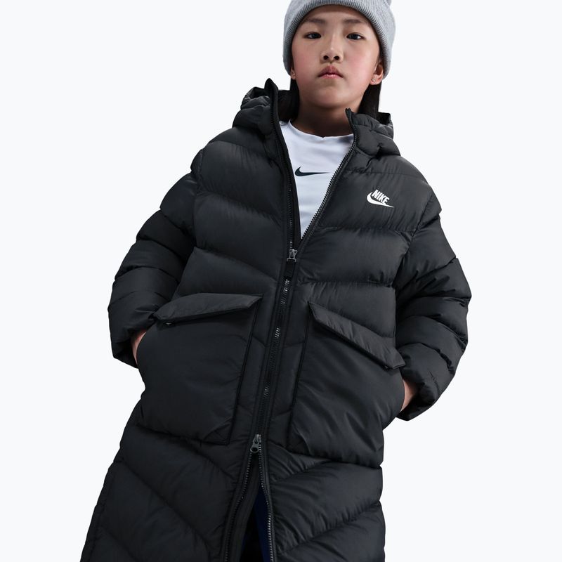 Пальто утеплене дитяче Nike Sportswear All Day Play black/white 6