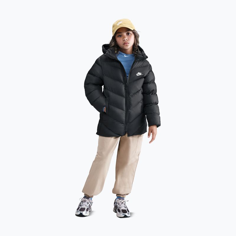 Куртка утеплена дитяча Nike Sportswear All Day Play black/white 3