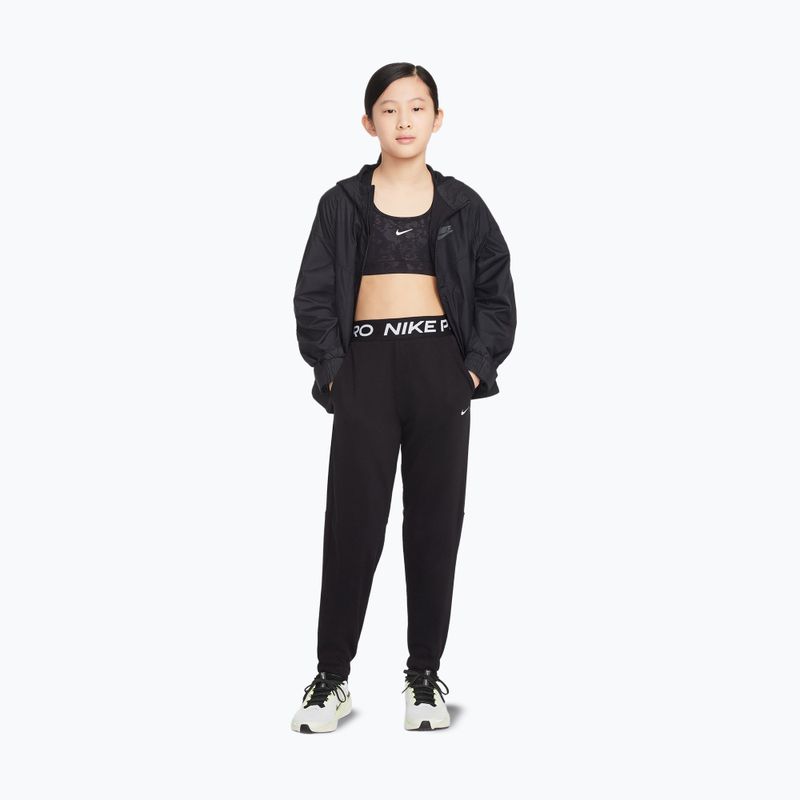 Штани дитячі Nike Pro Fleece black/black/black/white 2