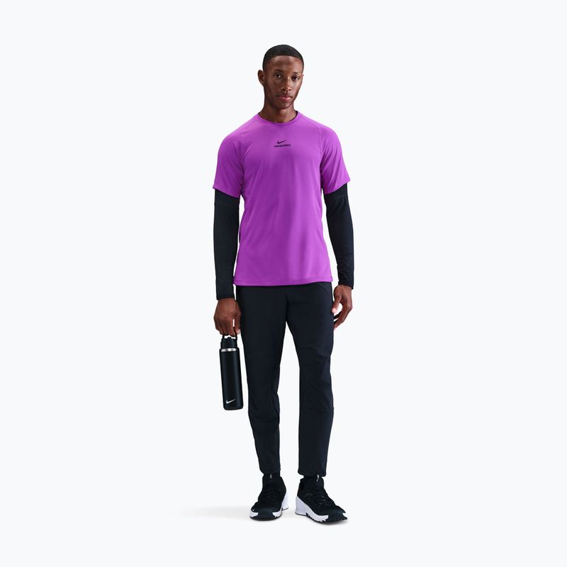 Футболка для тренувань чоловіча Nike Pro Training Dri-Fit vivid purple/black 2