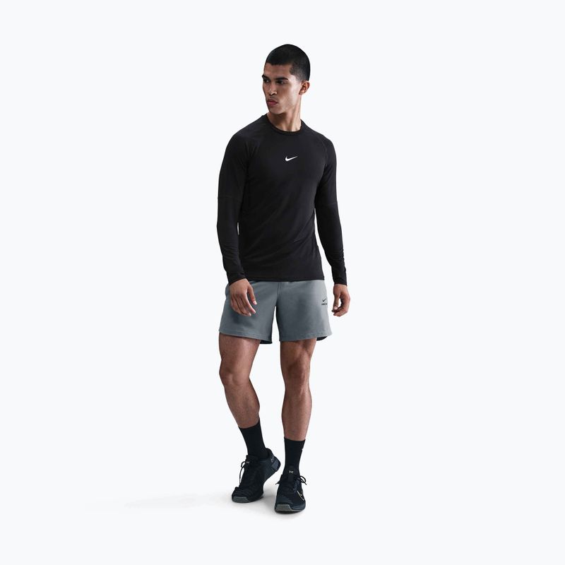 Spodenki męskie Nike Pro Training Dri-Fit 6" smoke grey/black 2