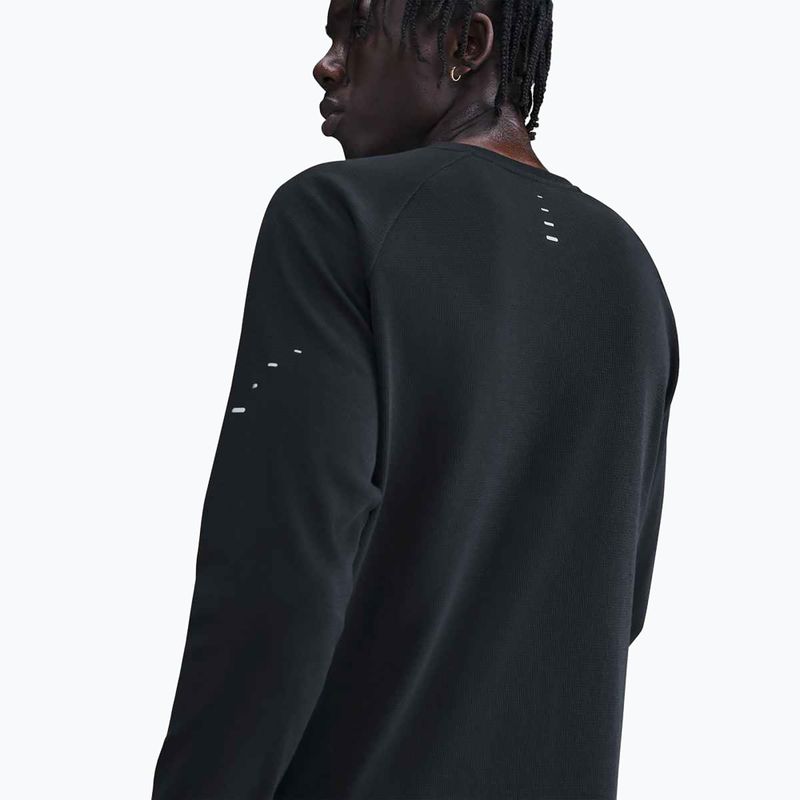 Лонгслів для бігу чоловічий Nike Stride Dri-Fit Waffle Crew black 5