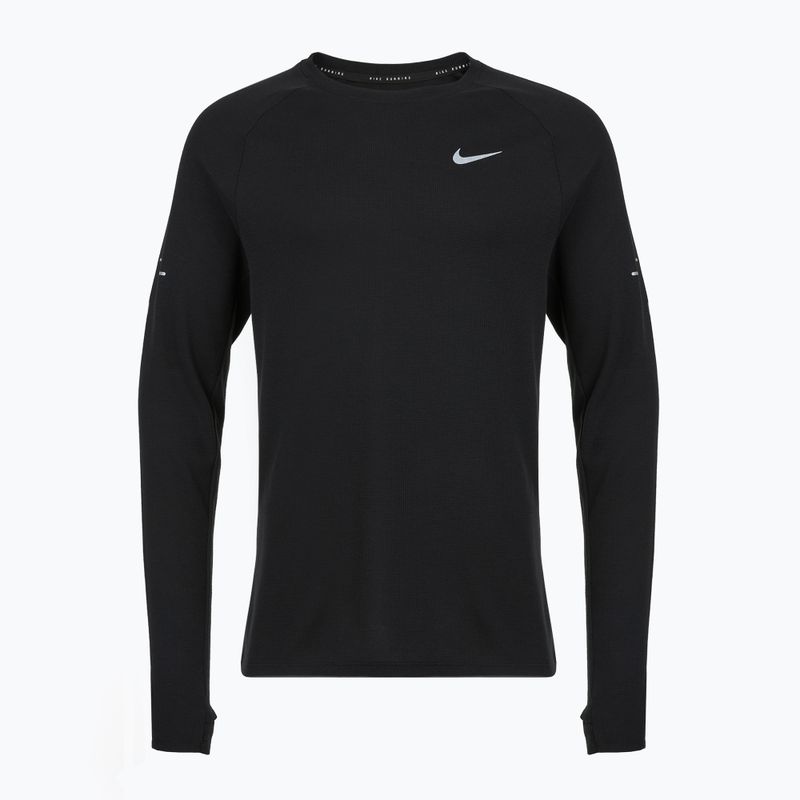 Лонгслів для бігу чоловічий Nike Stride Dri-Fit Waffle Crew black 7