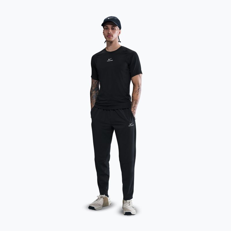 Штани для тренувань чоловічі Nike Pro Training Dri-Fit black/white 2