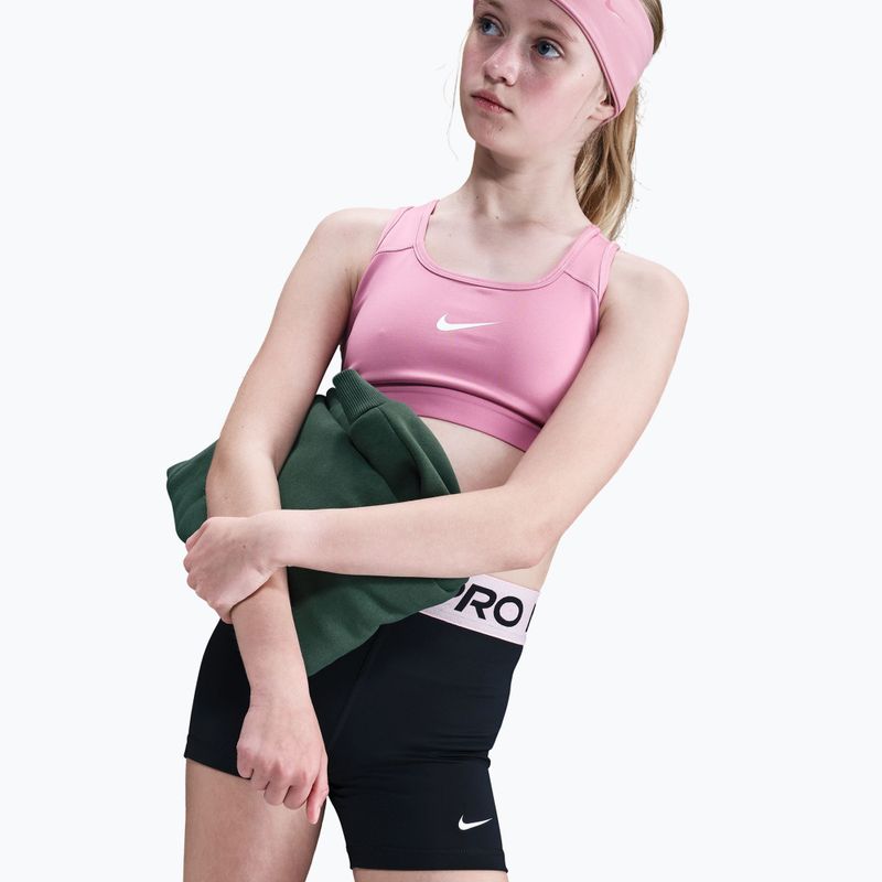 Дитячі шорти Nike Pro black/med soft pink/white 4