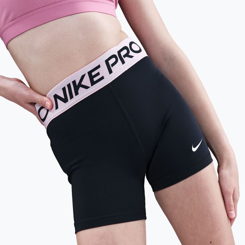 Дитячі шорти Nike Pro black/med soft pink/white 6