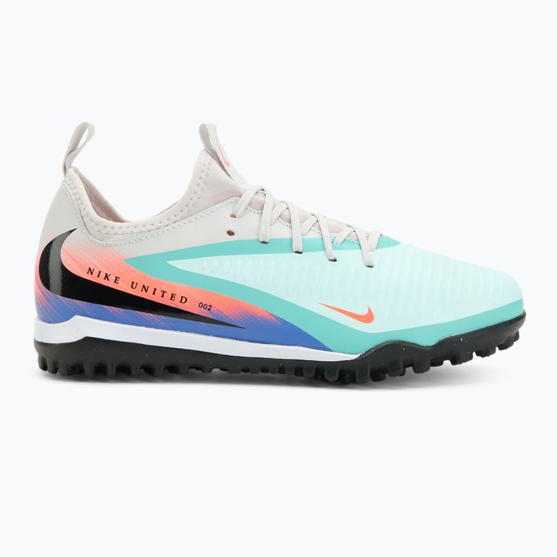 Кросівки футбольні дитячі Nike United Phantom 6 Low Academy Jr TF pistachio frost/hyper orange 2