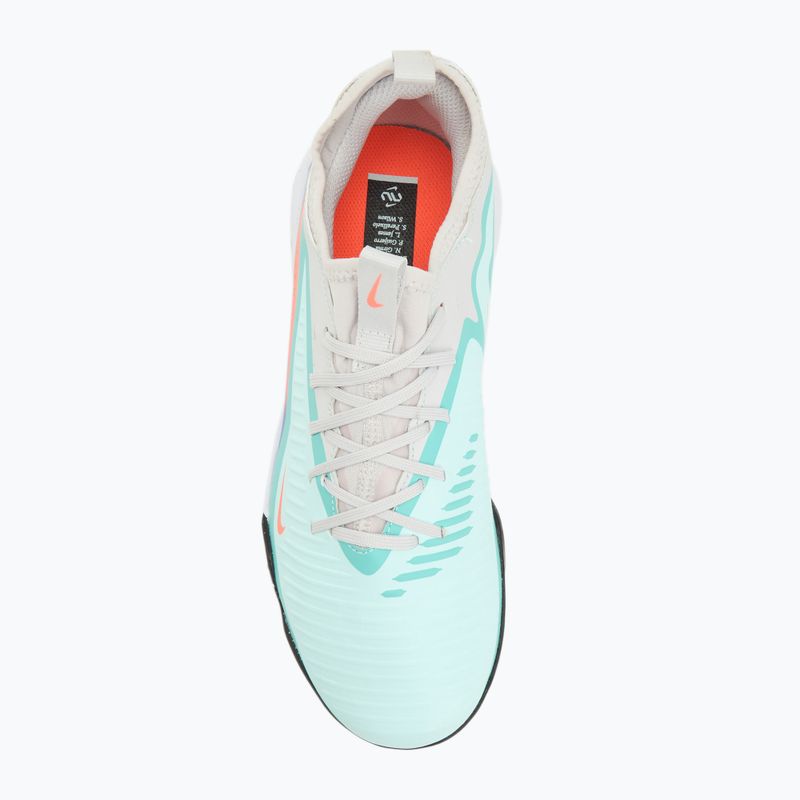 Кросівки футбольні дитячі Nike United Phantom 6 Low Academy Jr TF pistachio frost/hyper orange 5